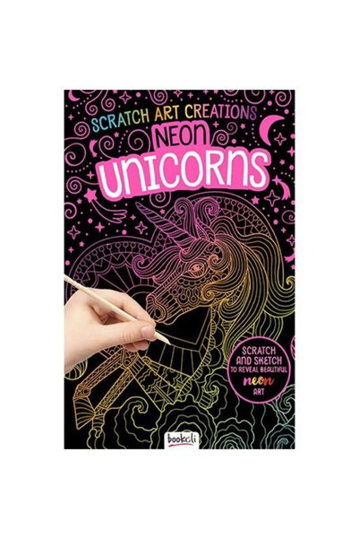 Bookoli Creații Scratch Art - Unicorni Neon