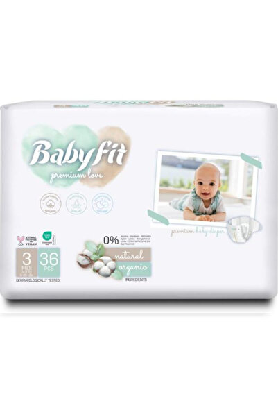 babyfit Βρεφικές Πάνες - Πάνα Baby Fit, μέγεθος Νο. 3 Midi (4-9 κιλά), 36 τεμ...