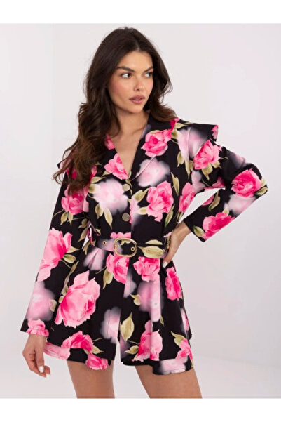 Italy Moda Ladies overalls, ITALY MODA, Polyester, Long sleeve, Pink, model D...