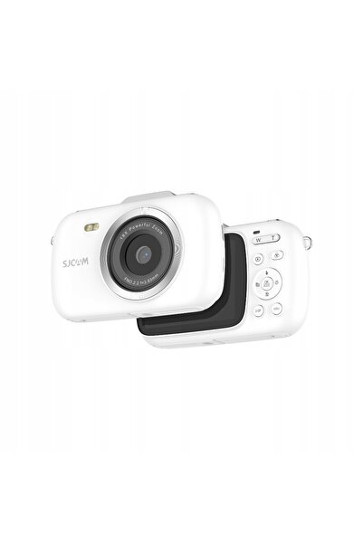 NO BRAND Cameră digitală SJCAM ZV100 albă pentru copii și tineri, cameră WEBC...