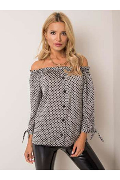 Sublevel Bluza Dama Maneca lunga, Geometric, Sublevel, Alb Casual Model D5221...