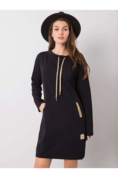 Relevance Rochie Dama, RELEVANCE, Bumbac, Maneca lunga, Negru, model RV-SK-60...