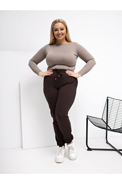 Relevance Pantaloni Trening Dama Mansete elastice, Guler inalt, RELEVANCE, Ma...
