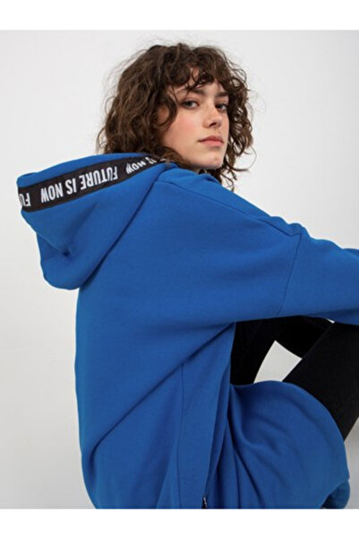 Relevance Women's Sweatshirt, RELEVANCE, Cotton, Long Sleeve, Dark Blue, mode...
