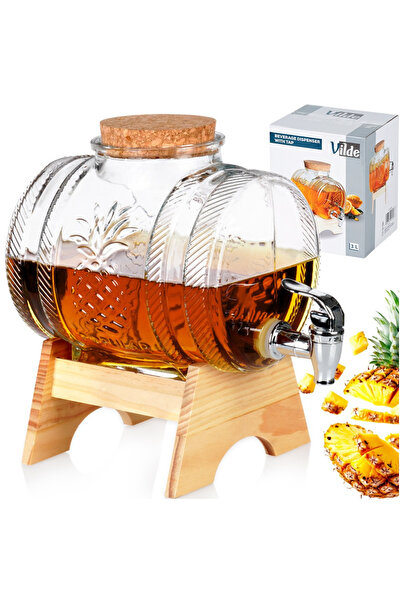 Vilde Antałek Recipient de sticlă cu robinet pentru băuturi alcoolice, bimber...