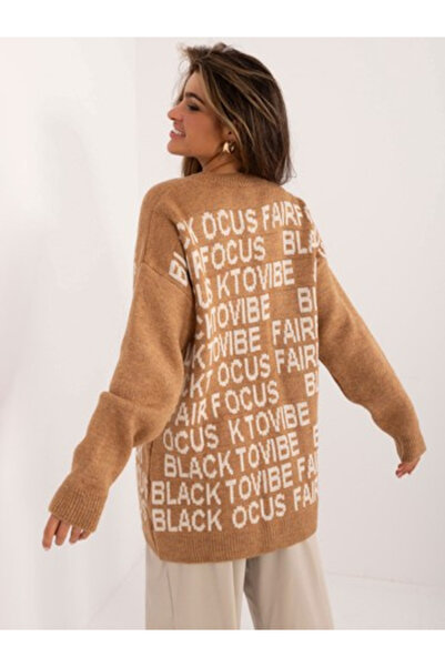 BADU Pulover Dama, BADU, Acril, Maneca lunga, Camel, model BA-SW-0546.07