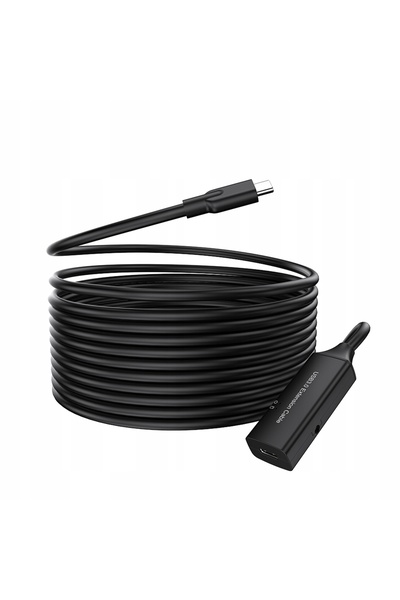 Spacetronik Cablu prelungitor activ USB-C 3.1 de 5m cu alimentare 5V 2A Sapce...