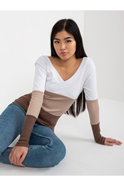 rue parıs Bluza Dama, RUE PARIS, Bumbac, Maneca lunga, Maro, model RV-BZ-8429...
