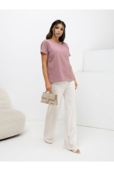 Basic Feel Good Tricou de damă, BASIC FEEL GOOD, Bumbac, Mânecă scurtă, Roz i...