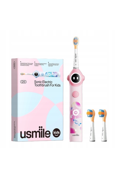 Usmile Q10 Periuță de dinți sonică roz pentru copii, Temporizator, 3 moduri, ...