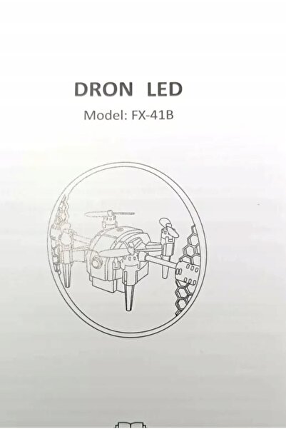 ELEFUN Dronă FX-418 LED, telecomandată, pentru antrenament de zbor, cu rază m...