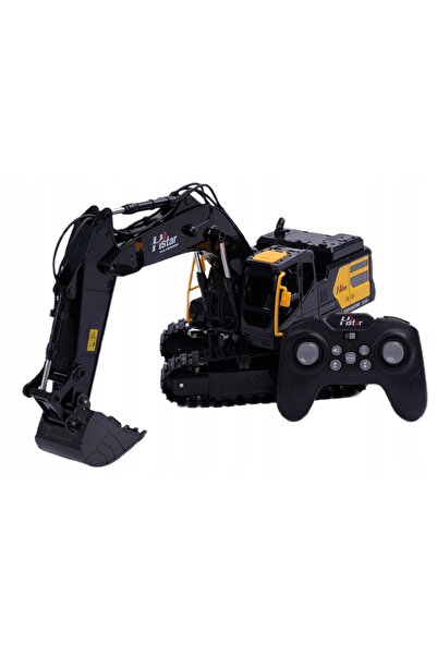 TOYSPLANET Excavator mare telecomandat cu pilot, cu cupă rotativă, RC, USB, p...