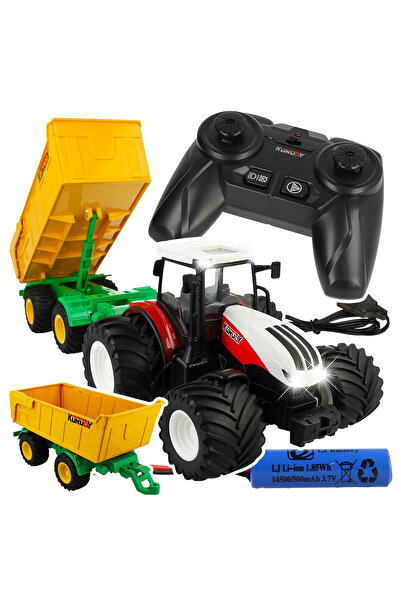 Stator TRACTOR GIGANT CU TELECOMANDĂ, TRACTOR AGRICOL CU REMorcă, LUMINI, PILOT