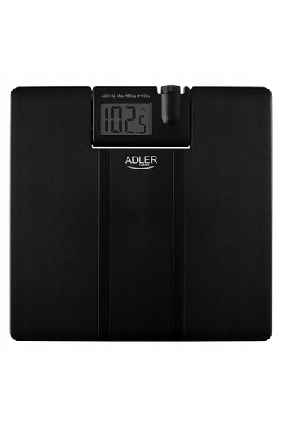 adler Cântar de baie cu proiector LCD, capacitate de 180 kg, negru, Adle AD 8182