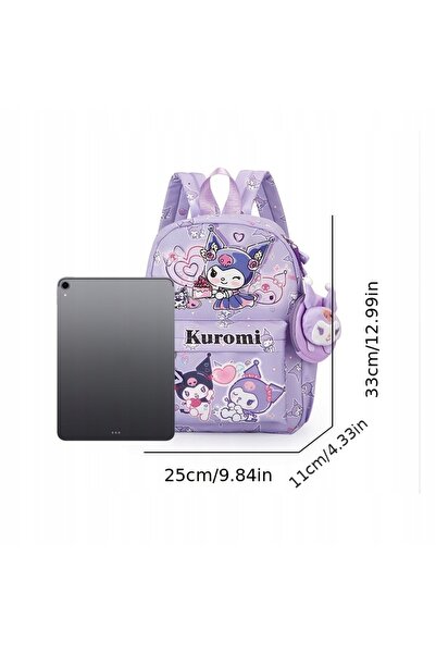 innature Zenoluxe KUROMI Rucsac școlar negru Clasele 6+