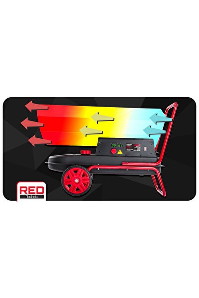 Red Technic Sursă de căldură pe gaz 40 kW cu suflantă + termostat LCD pentru ...