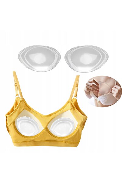 Wieysdoo Inserții din silicon pentru sutien, inserții push-up pentru sutien b...
