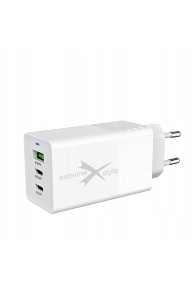 eXtremestyle ÎNCĂRCĂTOR DE REȚEA 2 x USB Tip-C + USB - GaN EVO - 65 W