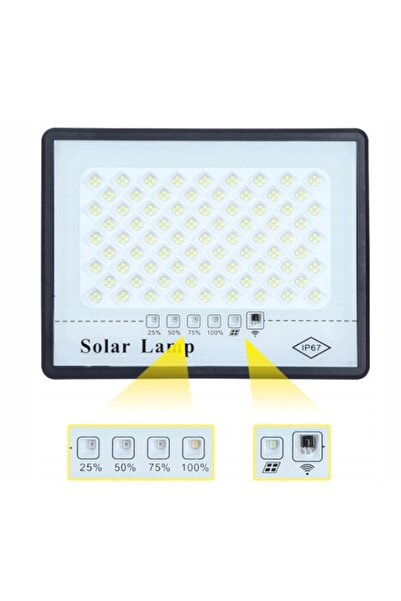 BERGE Lampă solară cu senzor de amurg 100W PILOT