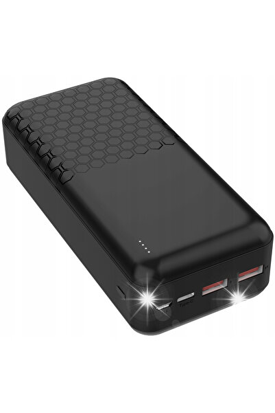 Platinet Power-bank cu capacitate mare 30000mAh, LED, 2xUSB + USB-C PD 3.0 QC...