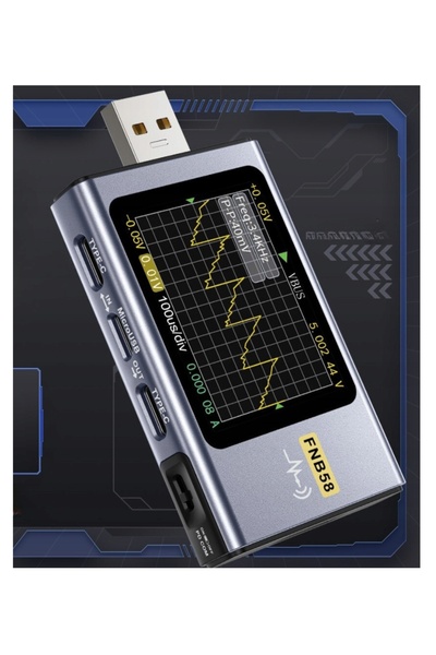 FNIRSI Tester Multifuncțional FNB58 Analizor USB-C + Bluetooth + Măsurare