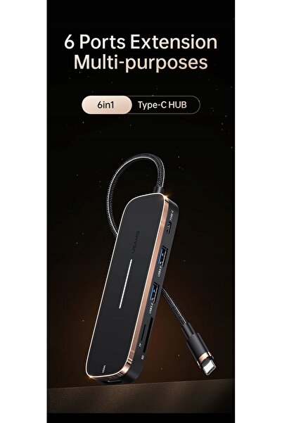 Usams HUB 3XUSB/USB-C/HDMI SJ578HUB01