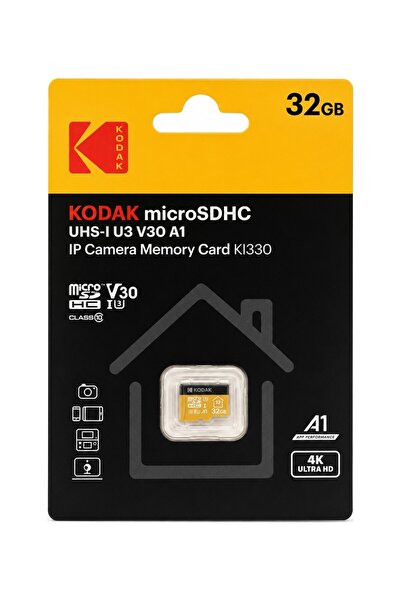Lexar Kodak 32GB UHS-I U3/V30/A1 Güvenlik Kamerası İçin Micro SD Kart KI330