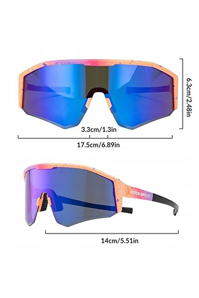 ROCKBROS Ochelari de ciclism polarizați, sportivi, de soare, cu filtru.