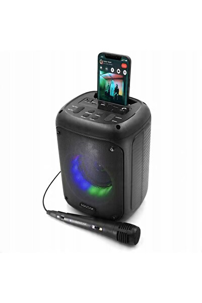 SQUEAK BeatFlow BOOMBOX LED RGB 1000W Bluetooth USB MP3 FM KARAOKE MICROFON