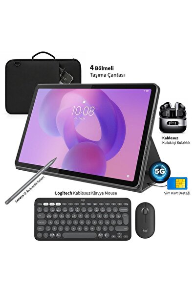 LENOVO 11 İnç 2.5K 90 Hz Ekranlı 8 GB RAM 128 GB Hafızalı 5G Sim Kartlı Table...