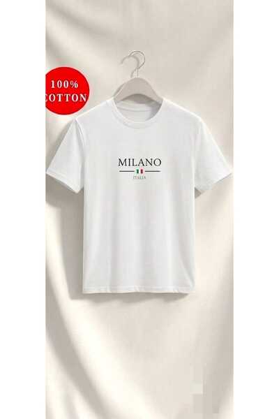 Mabel Unisex Regular Milano İtalya Baskılı %100 Pamuk Tişört