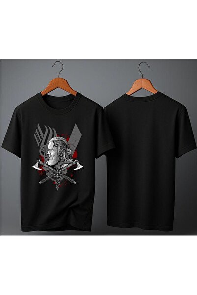 ELFERA Viking Ragnar Lodbrok Printed T-Shirt