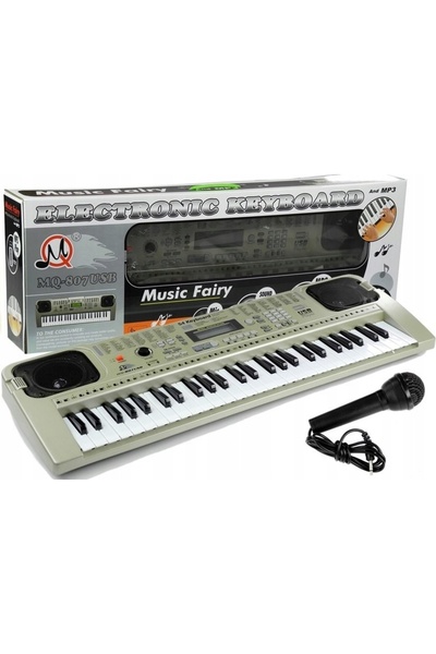 LeanToys Tastatură MQ807 Organy Pianinko Microfon USB