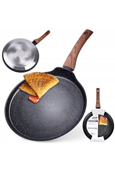 Vilde Tigaie GRANITĂ pentru clătite, omlete, joasă, plată, 26 cm