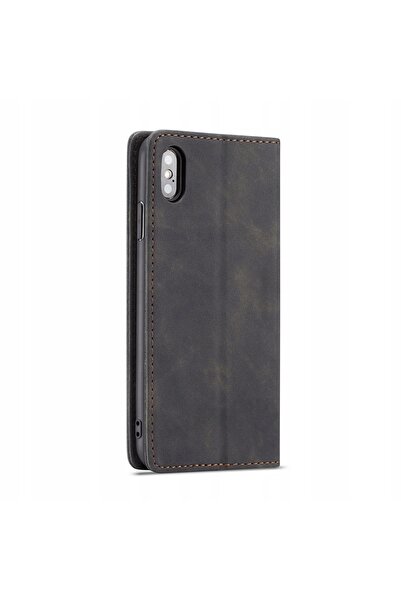 spacecase Husă tip carte pentru iPhone X/Xs, portofel, din piele moale, magne...