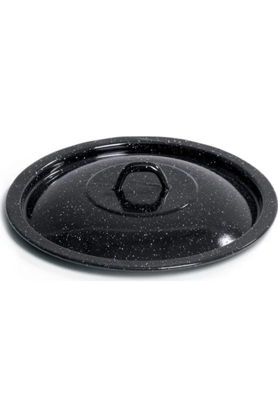 Orion Capac pentru oală hongară, emailat negru, solid, 36 cm