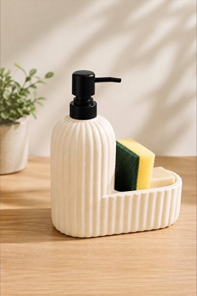 Bayev Mörs Bayaz Detergent Dispenser / Soap Dispenser - Countertop Organizer