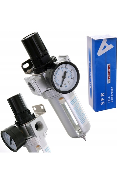 TC Technic Filtru de aer Reductor Decojitor Separator 40µm 1/2 " pentru Compr...