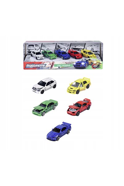 Majorette JDM Legends Pachet de 5: Mașini Metalice la Scară 1:64 pentru Colec...