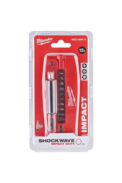 Milwaukee Tornavida + Kablo Sıyırma 12 Parça Bits Uç Seti