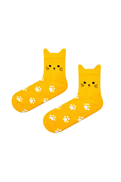 CARNAVAL SOCKS جوارب للجنسين بتصميم أذن القطة ونقش مخالب القطط