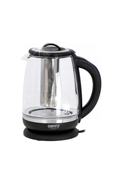 Camryn's Fierbător electric fără fir din sticlă 2L 2200W cu reglare a tempera...