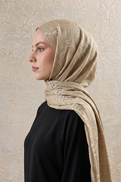 SilkTouch Gold Mosaic Pattern Ayrobin Jakar Shawl