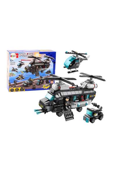 LEAN Set de construcție Poliție Forțe Speciale, 30 x 23 x 9 cm, 456 piese, 18306