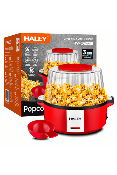 AT Performance Aparat pentru Popcorn HALEY® HY-6202, 700W, 60g, Tehnologie cu...
