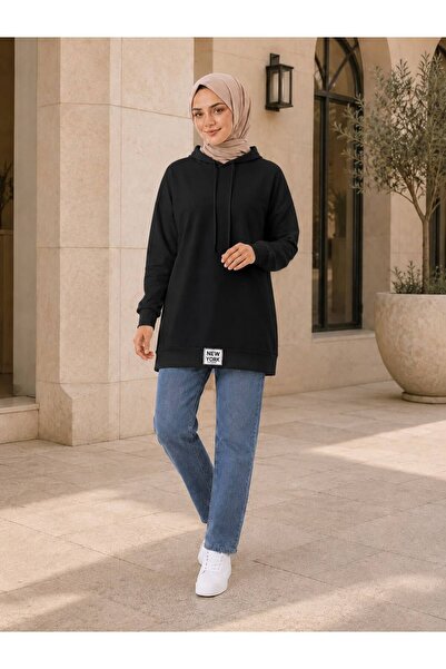 vvesario Kadın Oversize Sweatshirt Günlük Prime Spor 4mevsim