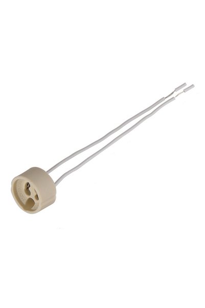 unbranded Ντουί λάμπας GΖ10/GU10 με καλώδια DX-100A, 250V 2A, κεραμικό, λευκό