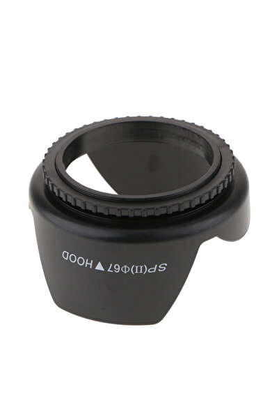 FotoManiac Parasolar tip petală de 67mm, cu filet, pentru obiectivul camerei, formă de lalea