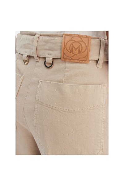 Marella Pantaloni de damă din material textil 2613131074200 Bej