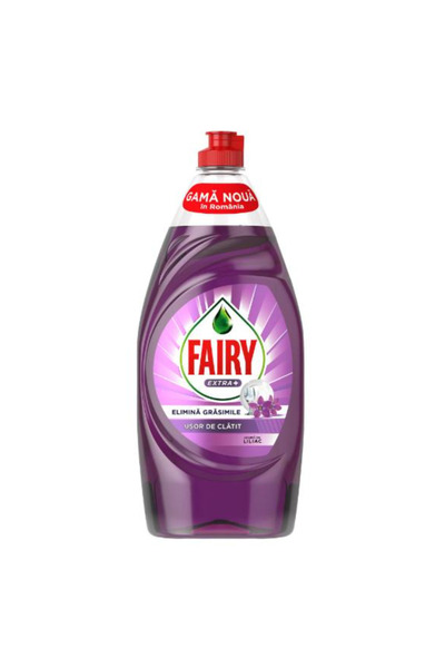 Fairy Препарат за миене на съдове - Екстра+ с аромат на люляк, 900 мл